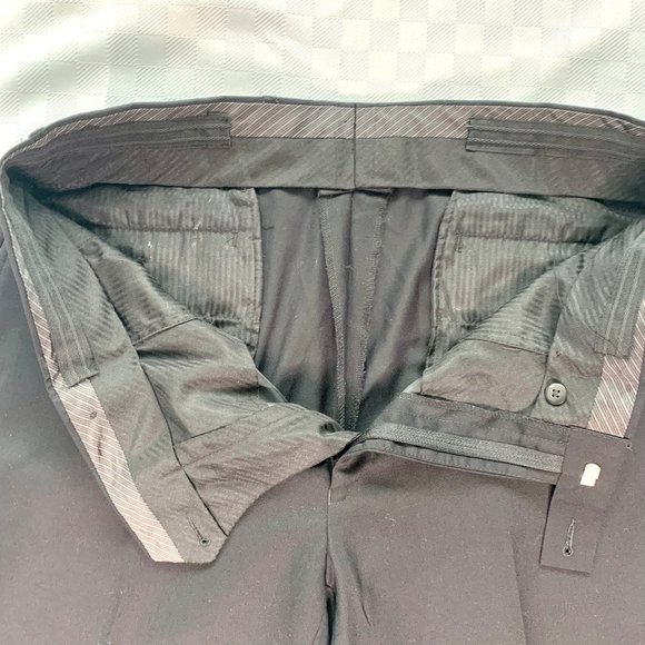 Unbranded Suit Pants Mens High Quality Black Size Approx.36 - Picture 3 of 8